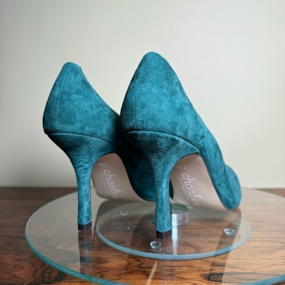 Charles By Charles David Incredibly Pump - green forest suede - size 7.5 - Picture 10 of 13